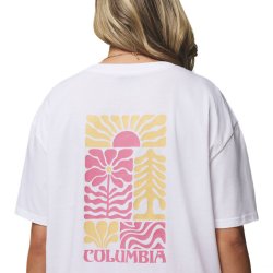 Футболка Columbia Rolling Bend™ Graphic Oversized Tee W - біла