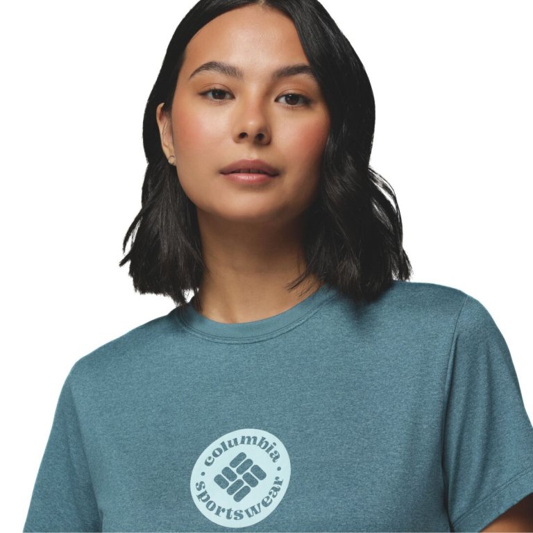 Футболка Columbia Parsons Point™ SS Graphic Tee W - синя