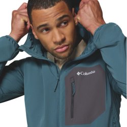 Куртка Columbia Tall Heights™ III Hooded Softshell M - синя