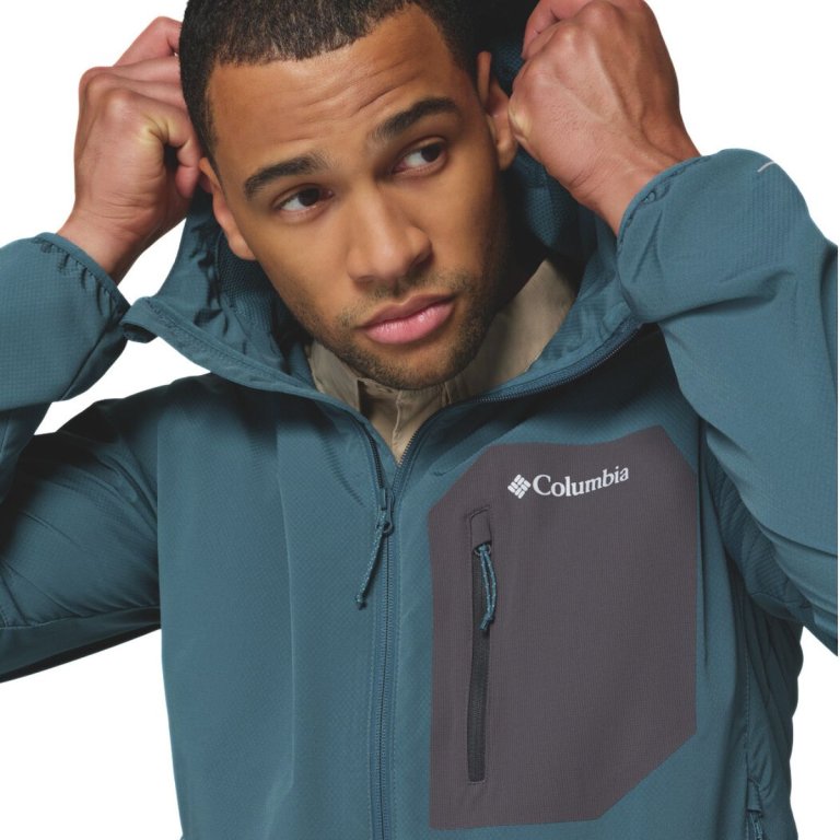 Куртка Columbia Tall Heights™ III Hooded Softshell M - синя