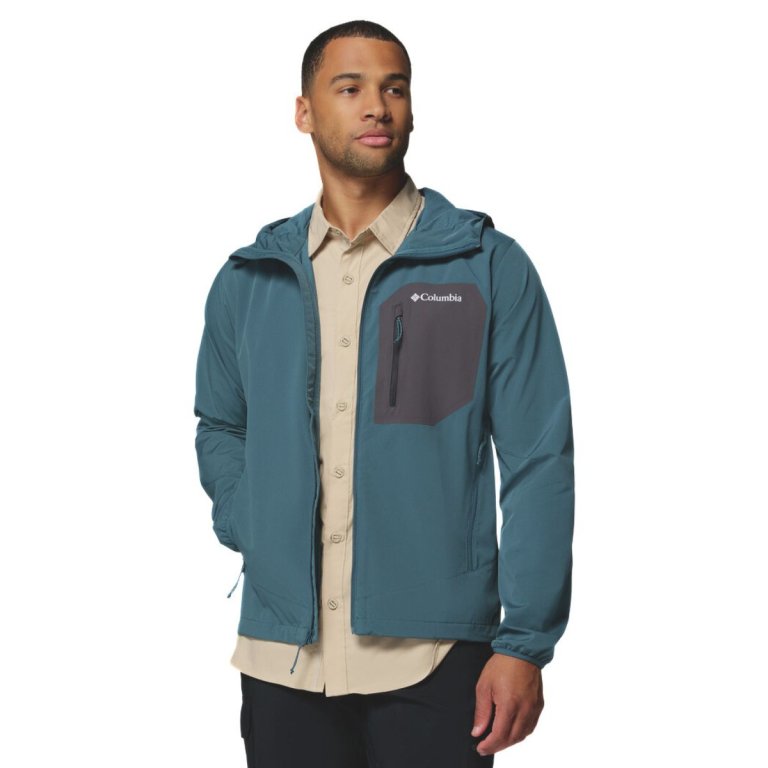 Куртка Columbia Tall Heights™ III Hooded Softshell M - синя