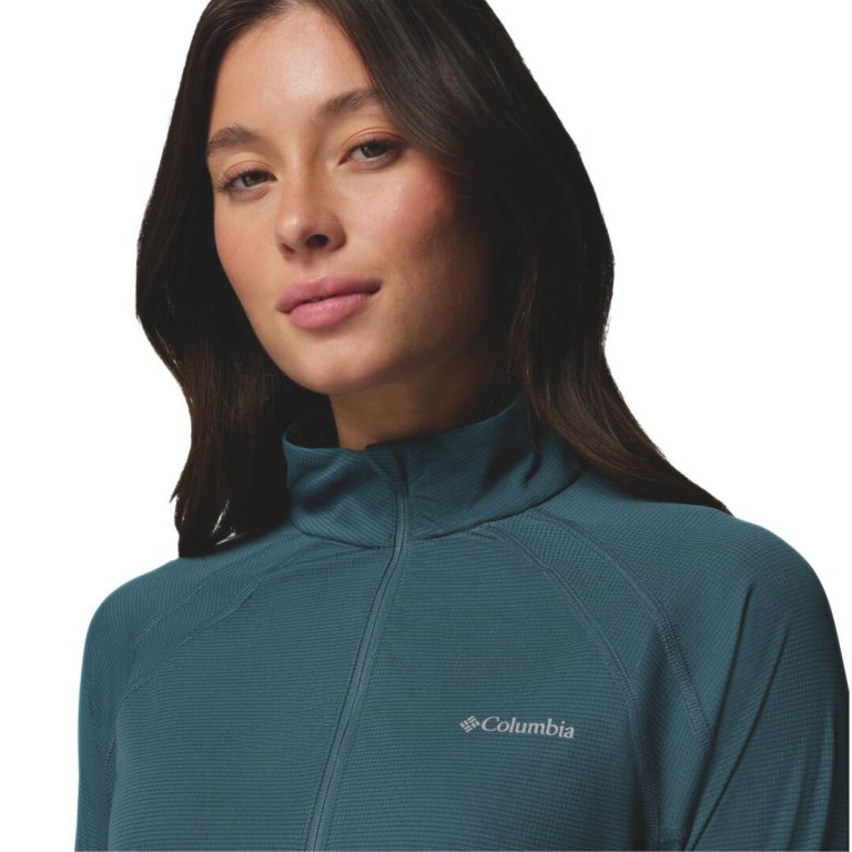 Футболка Columbia Stealth Spring™ LS Half Zip Tee W - синя
