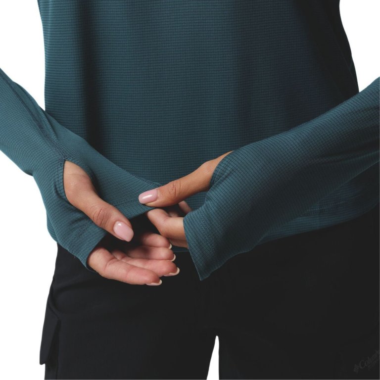 Футболка Columbia Stealth Spring™ LS Half Zip Tee W - синя