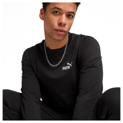 Футболка Puma ESS No. 1 Logo Longsleeve Tee M - чорна