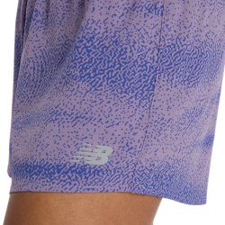 New Balance RC Printed Short 3" W - фіолетова