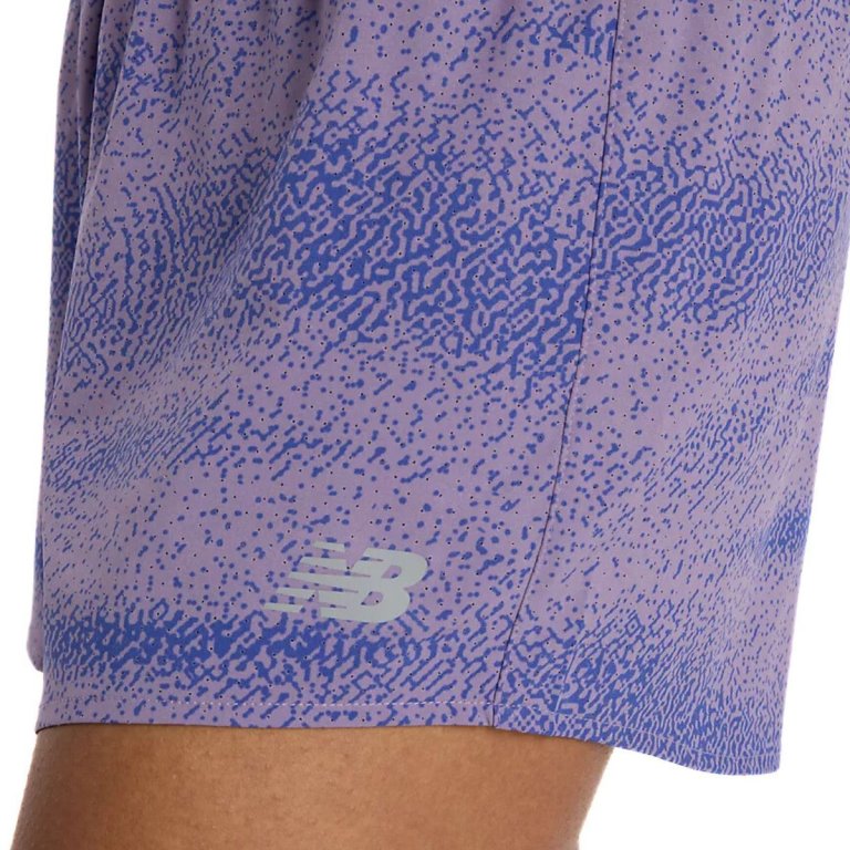 New Balance RC Printed Short 3" W - фіолетова