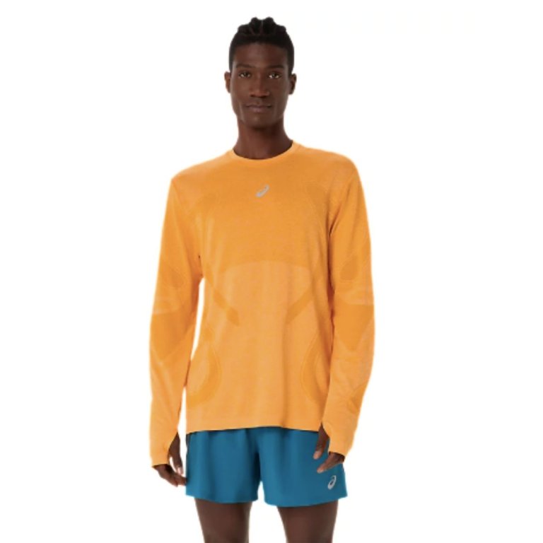 Футболка Asics Road Seamless LS Top M - помаранчеві