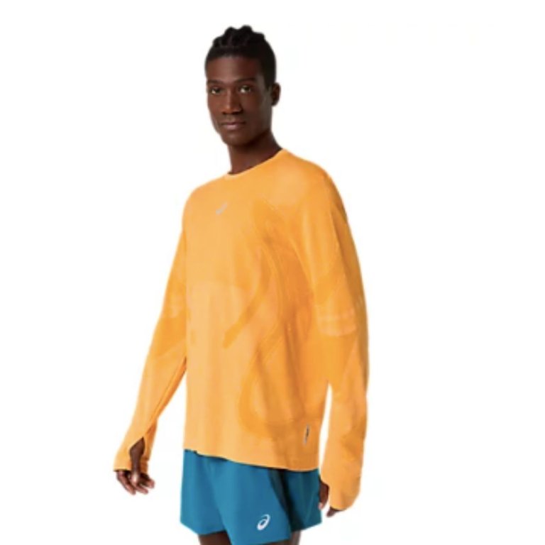Футболка Asics Road Seamless LS Top M - помаранчеві