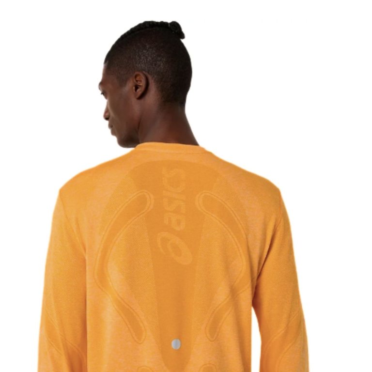 Футболка Asics Road Seamless LS Top M - помаранчеві