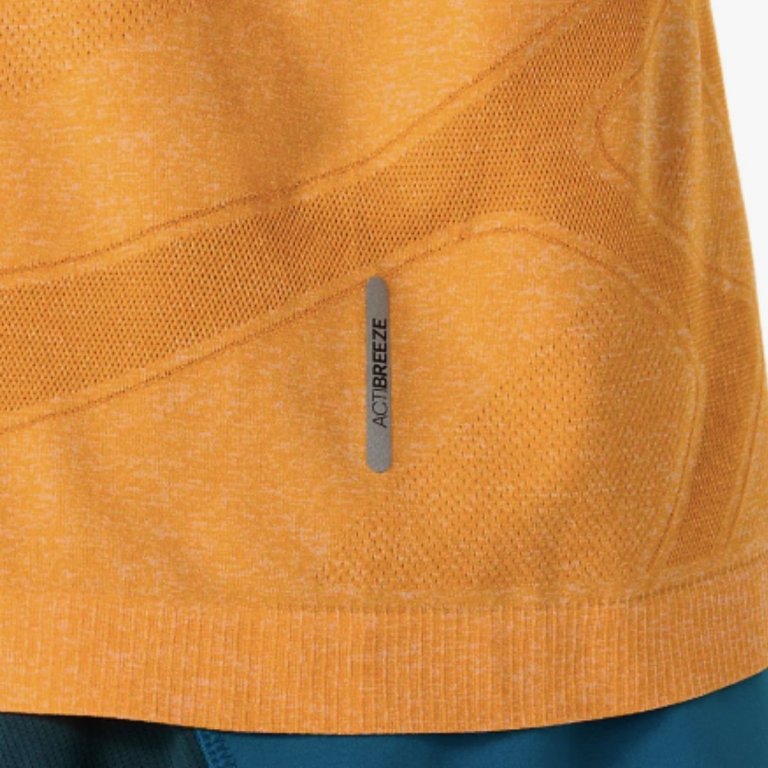 Футболка Asics Road Seamless LS Top M - помаранчеві