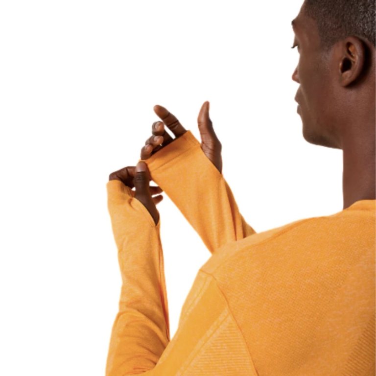 Футболка Asics Road Seamless LS Top M - помаранчеві