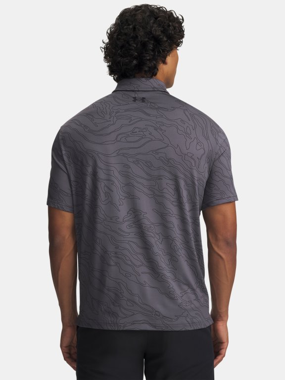 Футболка Under Armour Playoff 3.0 Printed Polo Man green/grey
