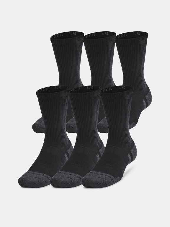 Шкарпетки Under Armour Perf Tech 6pk Crew UNI black