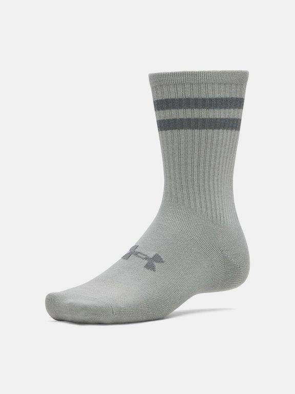 Шкарпетки Under Armour Essential 6pk Crew UNI green/grey