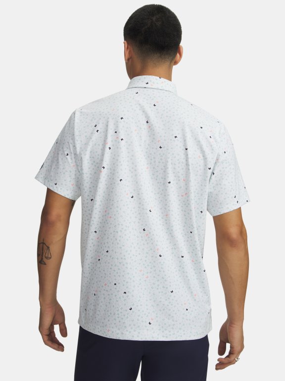 Футболка Under Armour ArmourDry Printed Polo Man white
