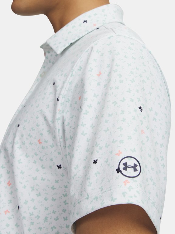 Футболка Under Armour ArmourDry Printed Polo Man white
