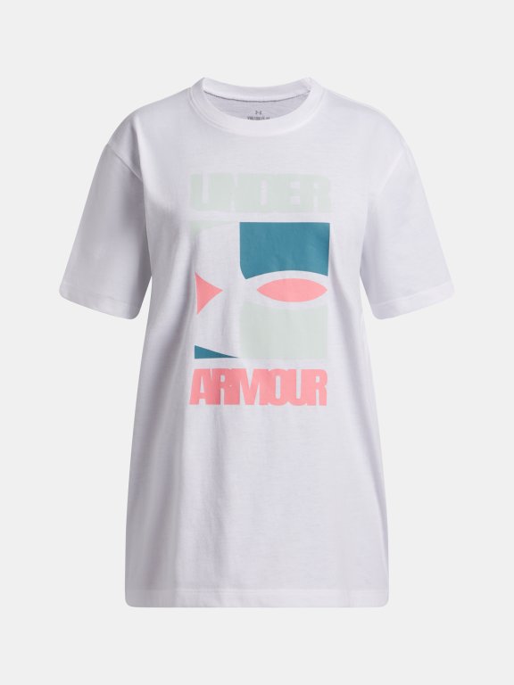 Футболка Under Armour BLOCK LOGO OS SS Jr white