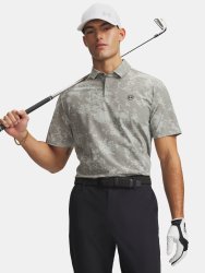 Футболка Under Armour Drive Chill Printed Polo Man green/grey