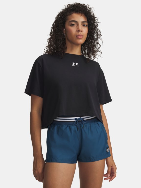 Футболка Under Armour Rival Boxy Tee Solid Wmn black