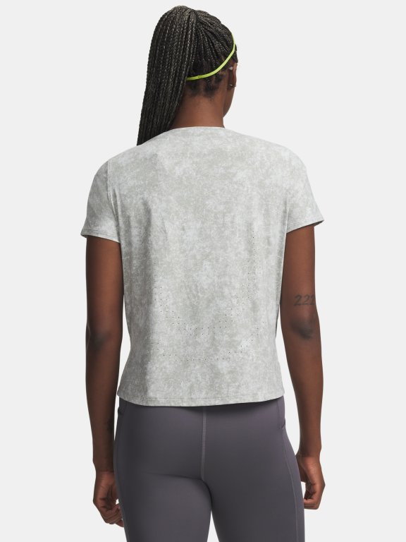 Футболка Under Armour Velociti Pro Print SS Wmn green/grey