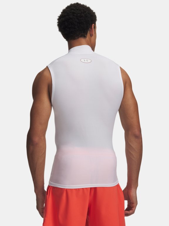 Майка Under Armour HG Elite без рукавів Mock Man white