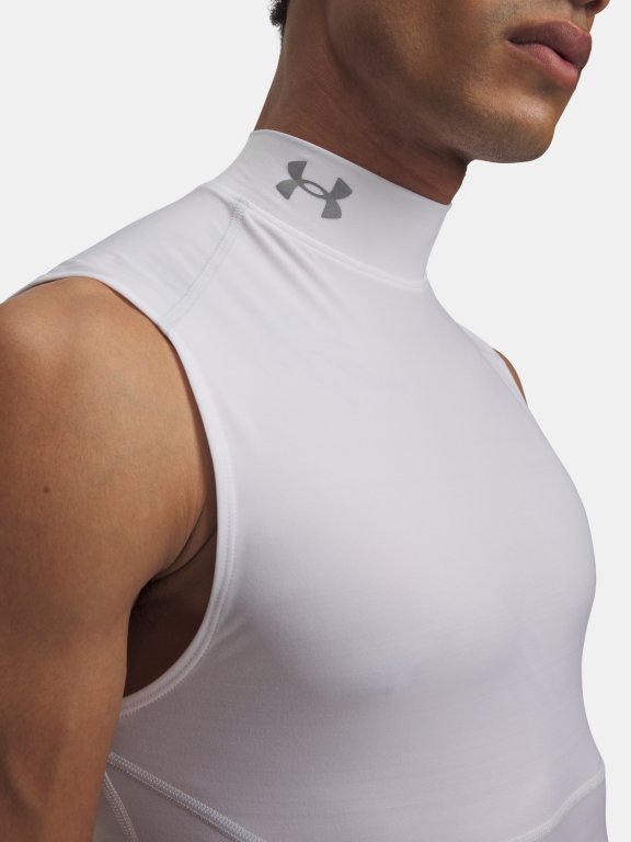 Майка Under Armour HG Elite без рукавів Mock Man white