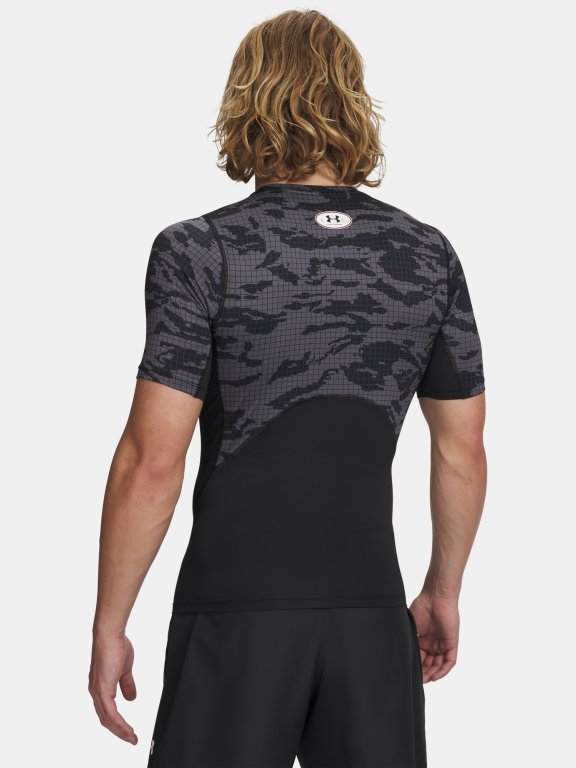 Футболка Under Armour HG Printed SS Man black