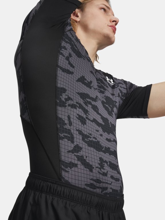 Футболка Under Armour HG Printed SS Man black