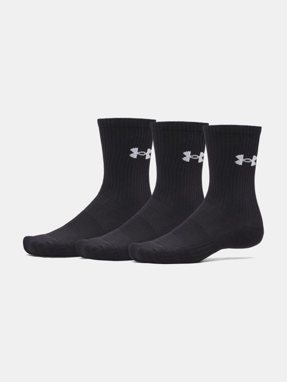 Шкарпетки Under Armour Performance Cotton 3p Crw UNI black