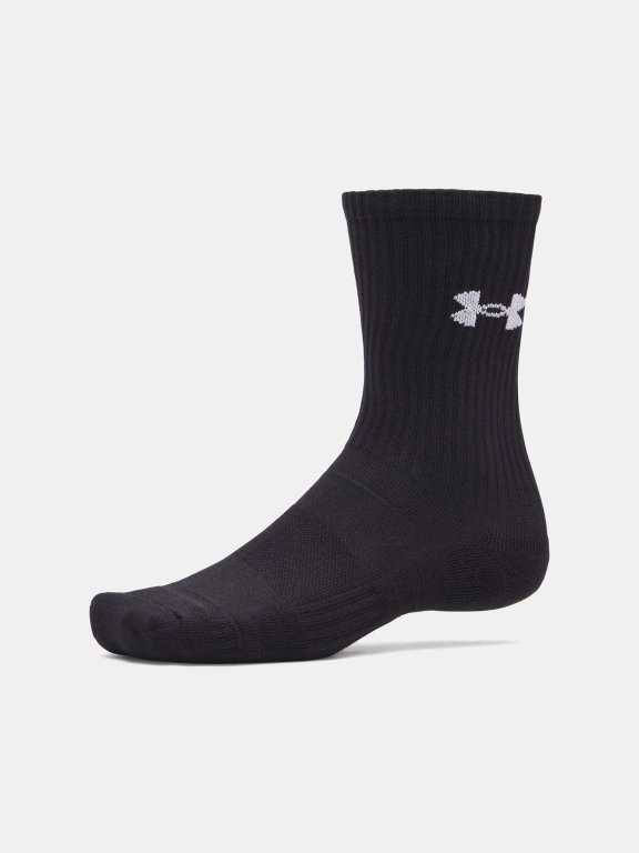 Шкарпетки Under Armour Performance Cotton 3p Crw UNI black