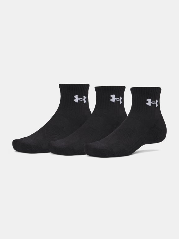 Шкарпетки Under Armour Performance Cotton 3p Qtr UNI black