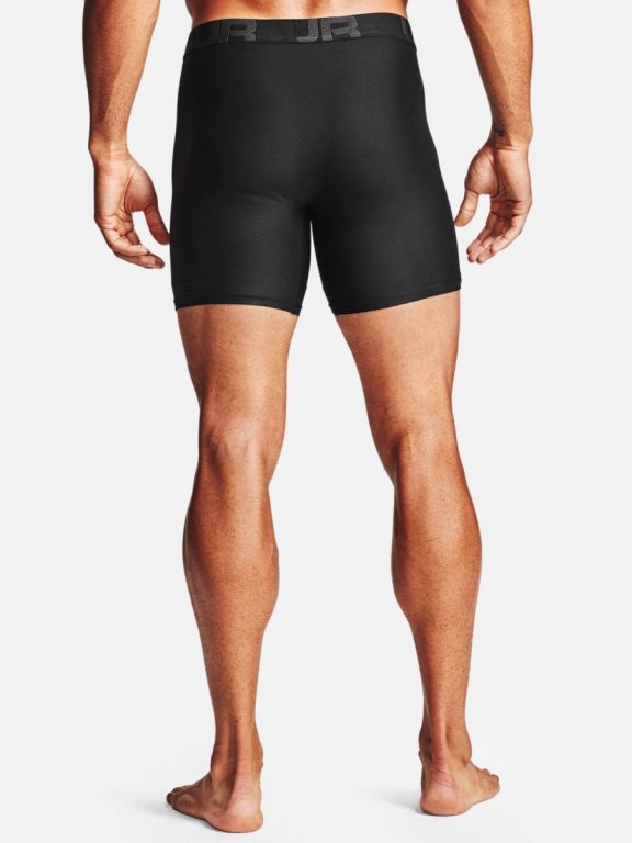 Труси боксери Under Armour Tech 6in 2 Pack Boxer Briefs M - чорні