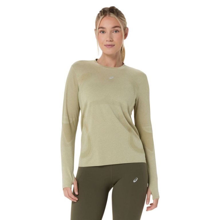 Футболка Asics Road Seamless LS Top W - зелена