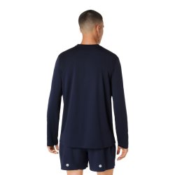 Футболка Asics Fujitrail Logo LS Top M - синя