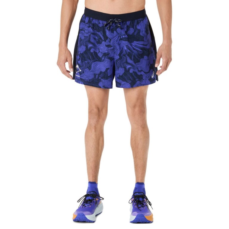 Шорти Asics Fujitrail All Over Print 5In Short M - сині
