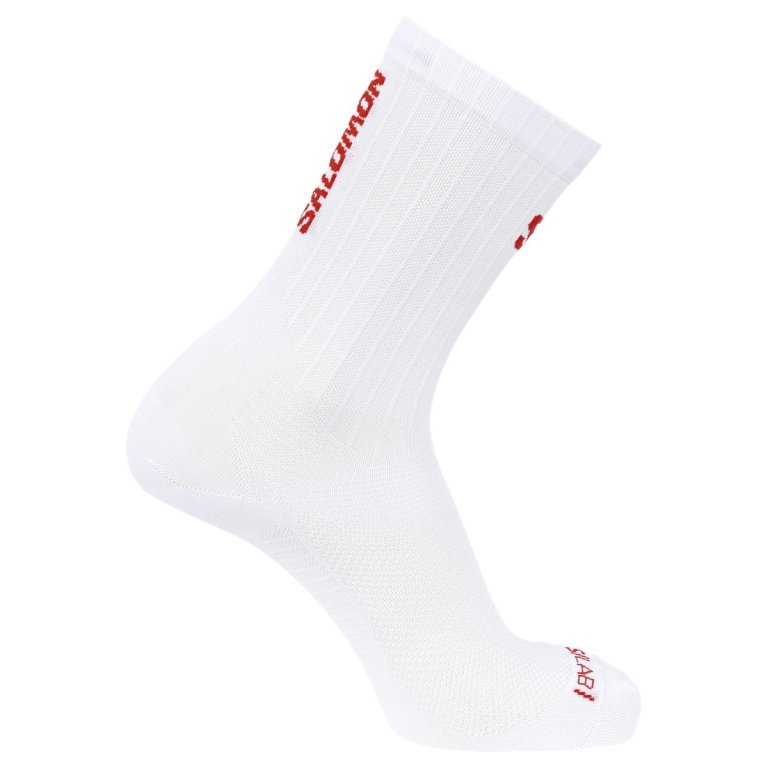 Шкарпетки для екіпажу Salomon S/LAB S/Lab Phantasm - білі