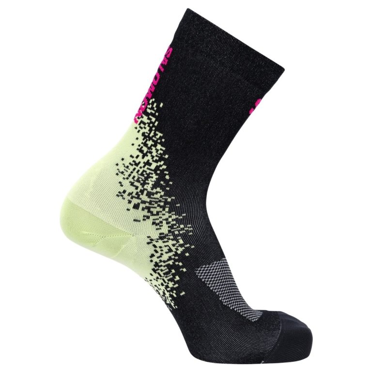 Шкарпетки Salomon Grvl Crew Socks - чорно/жовті