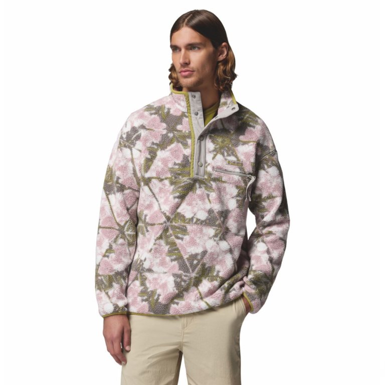 Кофта Columbia Helvetia™ II Printed Half Snap Fleece M - коричнево/зелено/рожева