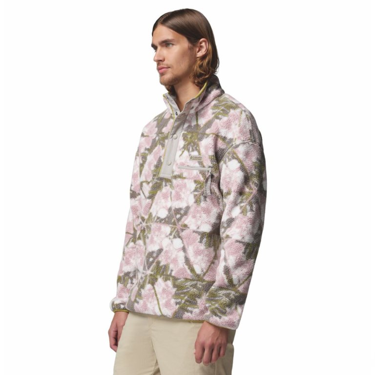 Кофта Columbia Helvetia™ II Printed Half Snap Fleece M - коричнево/зелено/рожева