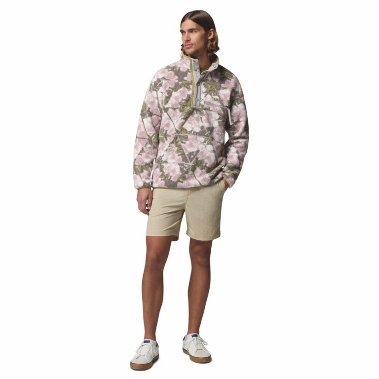 Кофта Columbia Helvetia™ II Printed Half Snap Fleece M - коричнево/зелено/рожева