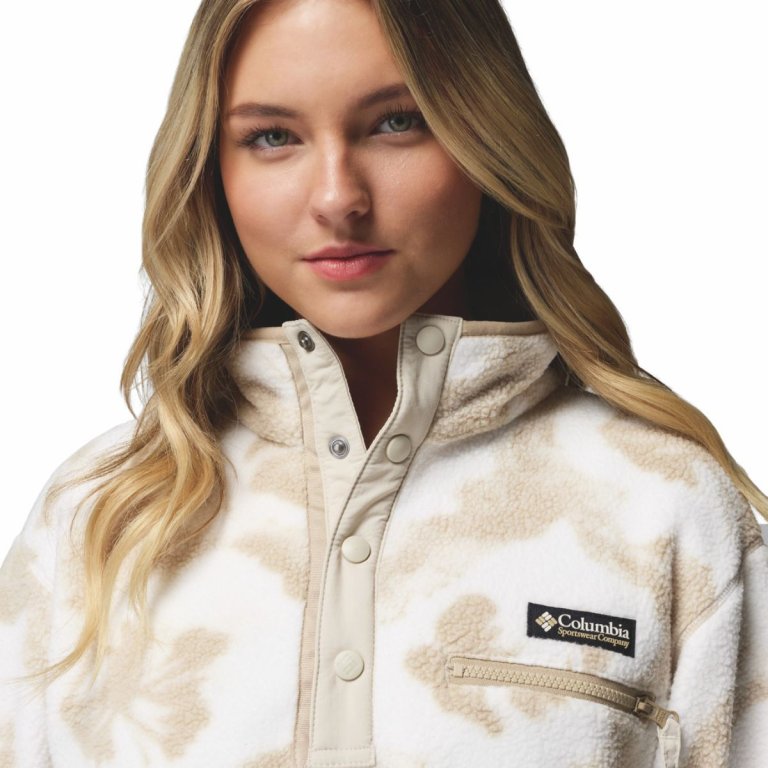 Кофта Columbia Helvetia™ II Printed Cropped Half Snap W - бежева