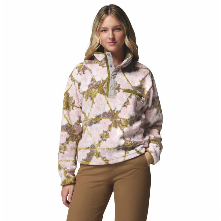 Кофта Columbia Helvetia™ II Printed Cropped Half Snap W - коричнево/зелена