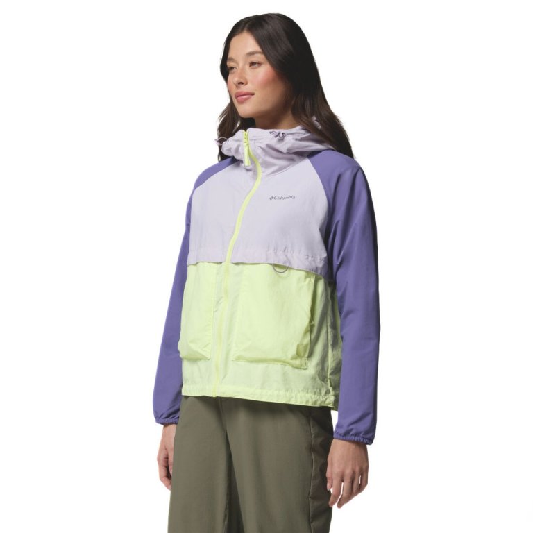 Вітрівка Columbia Spire Valley™ Windbreaker W - фіолетово/жовта