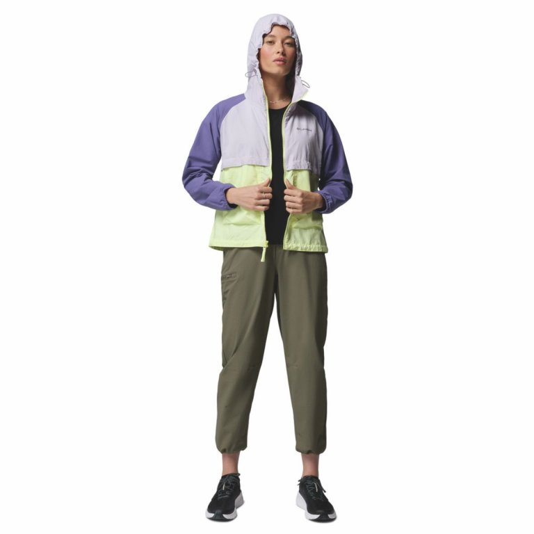 Вітрівка Columbia Spire Valley™ Windbreaker W - фіолетово/жовта