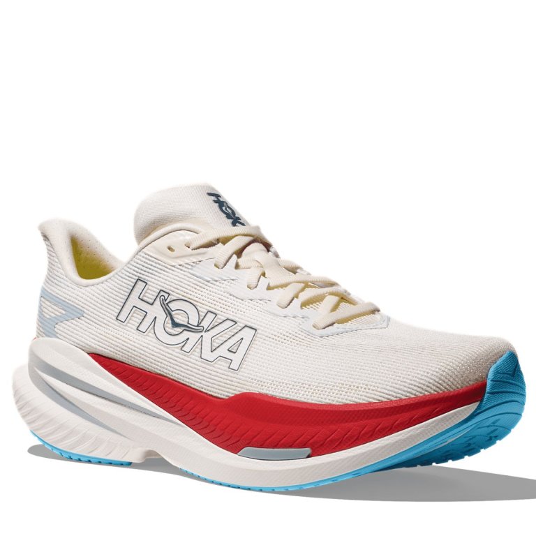 Кросівки Hoka Mach X 3 M - біло/помаранчеві