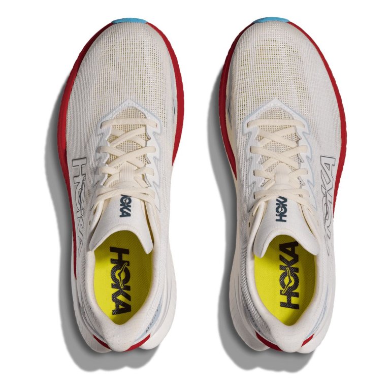 Кросівки Hoka Mach X 3 M - біло/помаранчеві