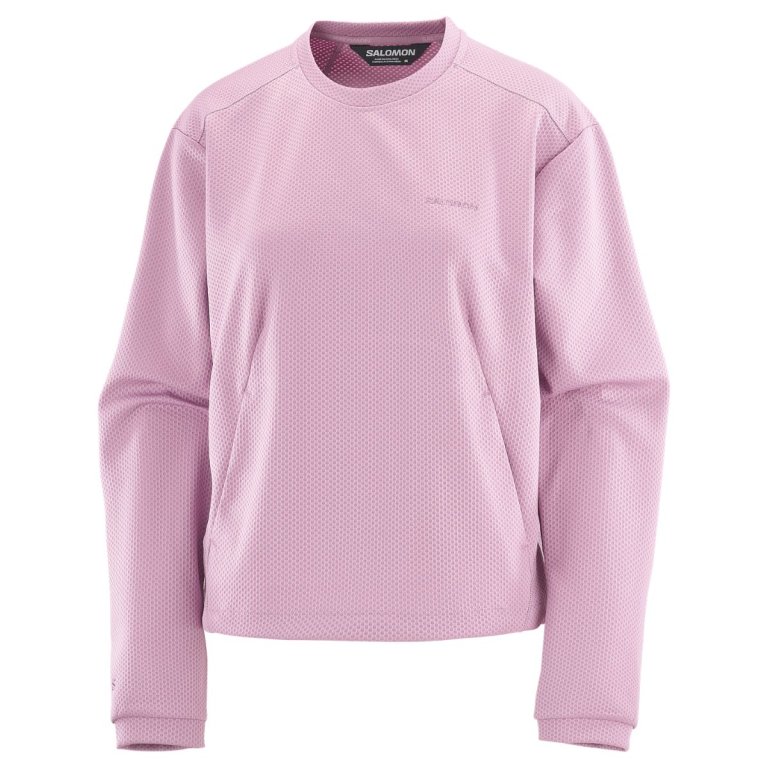 Кофта Salomon Motomesh Crewneck W - рожева
