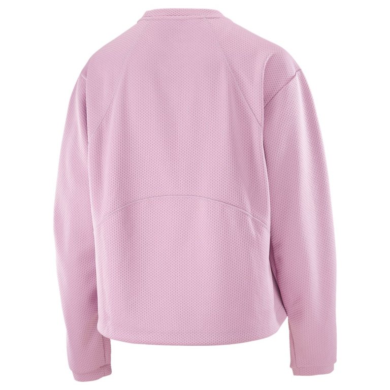Кофта Salomon Motomesh Crewneck W - рожева