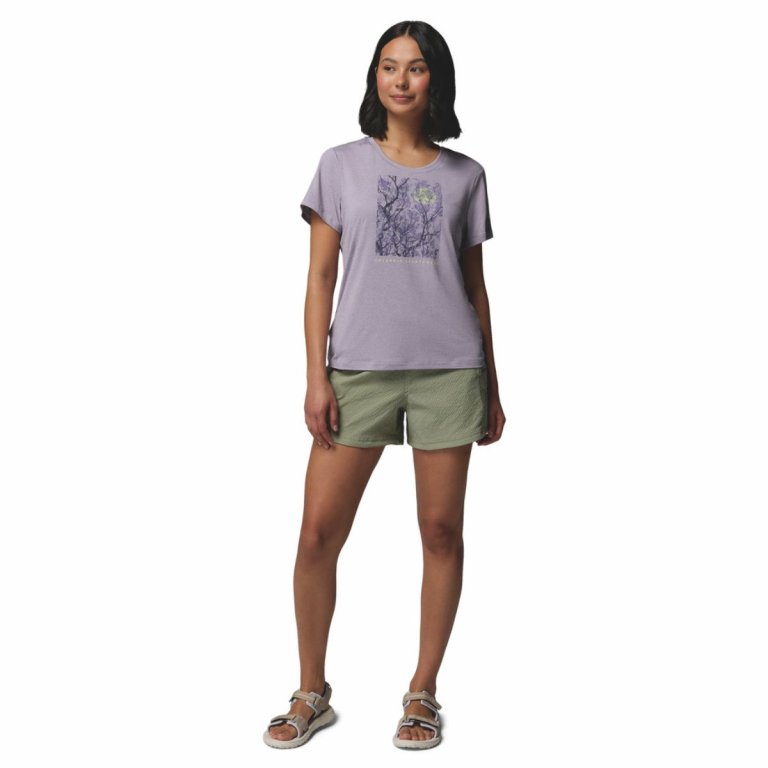 Футболка Columbia Parsons Point™ SS Scoop Tee W - фіолетова