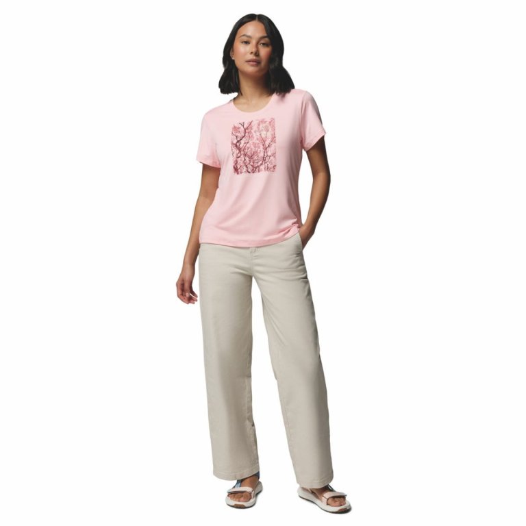 Футболка Columbia Parsons Point™ SS Scoop Tee W - рожева